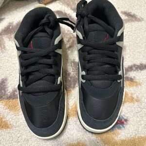 Jordan Kids Black and White Sneakers